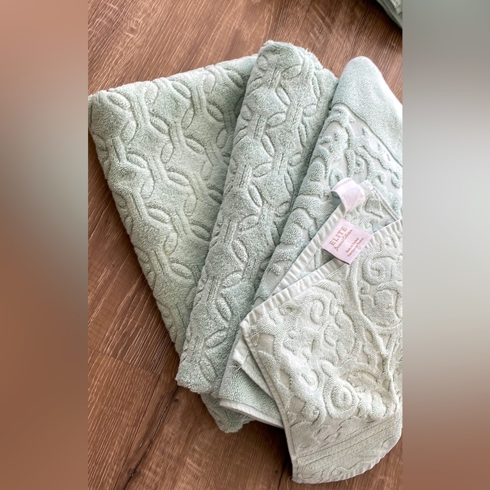 Elite Jacquard towel set (4 pc)